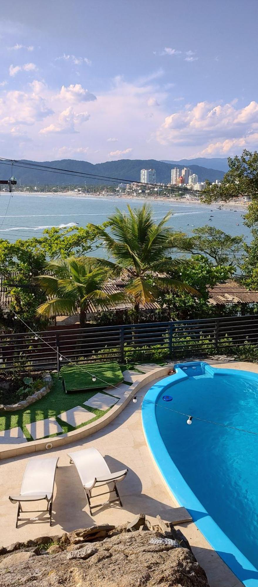 Casamar Paraiso Na Com A Vista Do Mar Dos Sonhos Piscina E Hospedagem domiciliar Guarujá